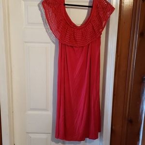 EUC Lane Bryant Red Dress women's sz 26/28